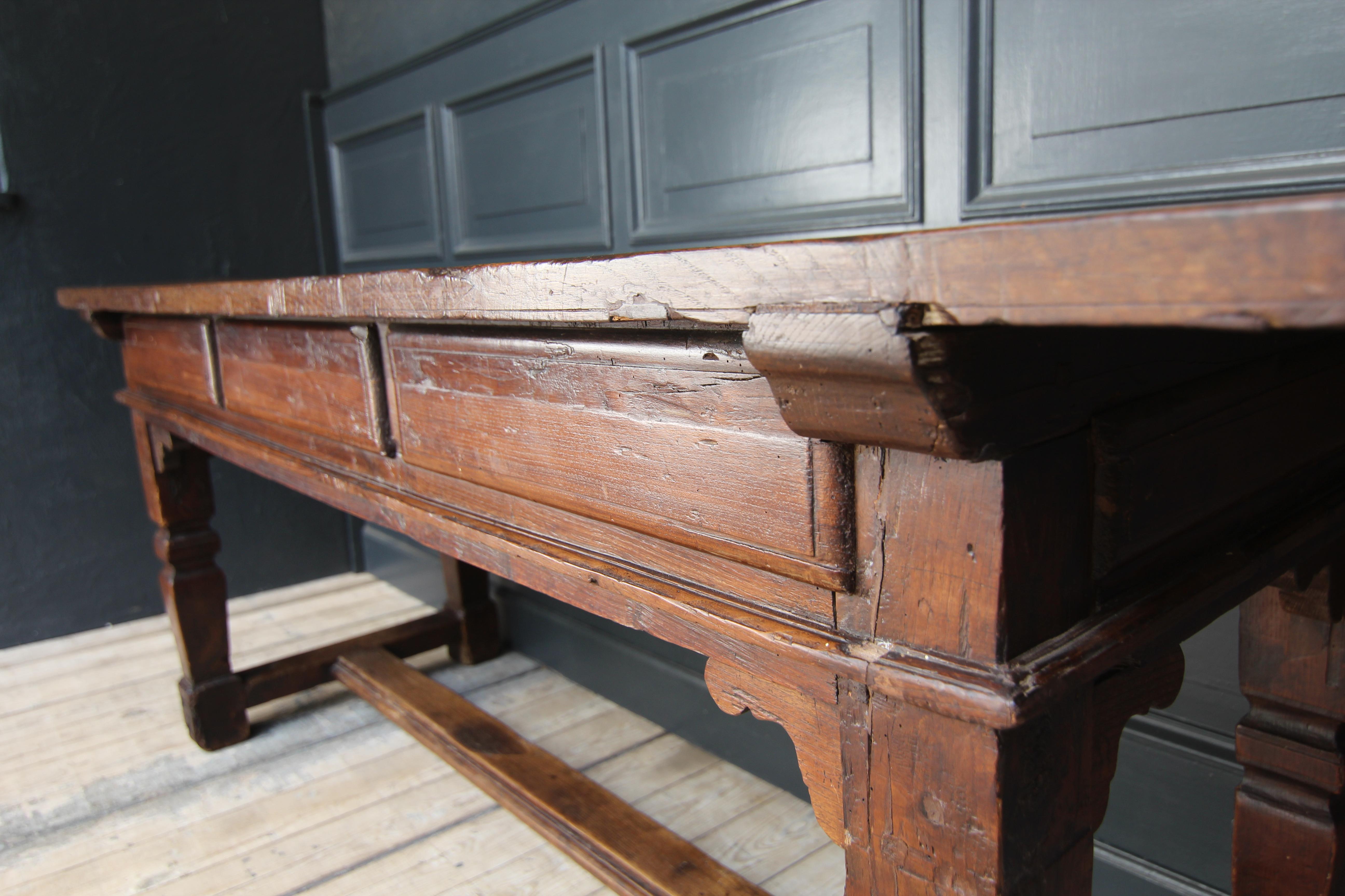 18th Century Oak Refectory Table 13