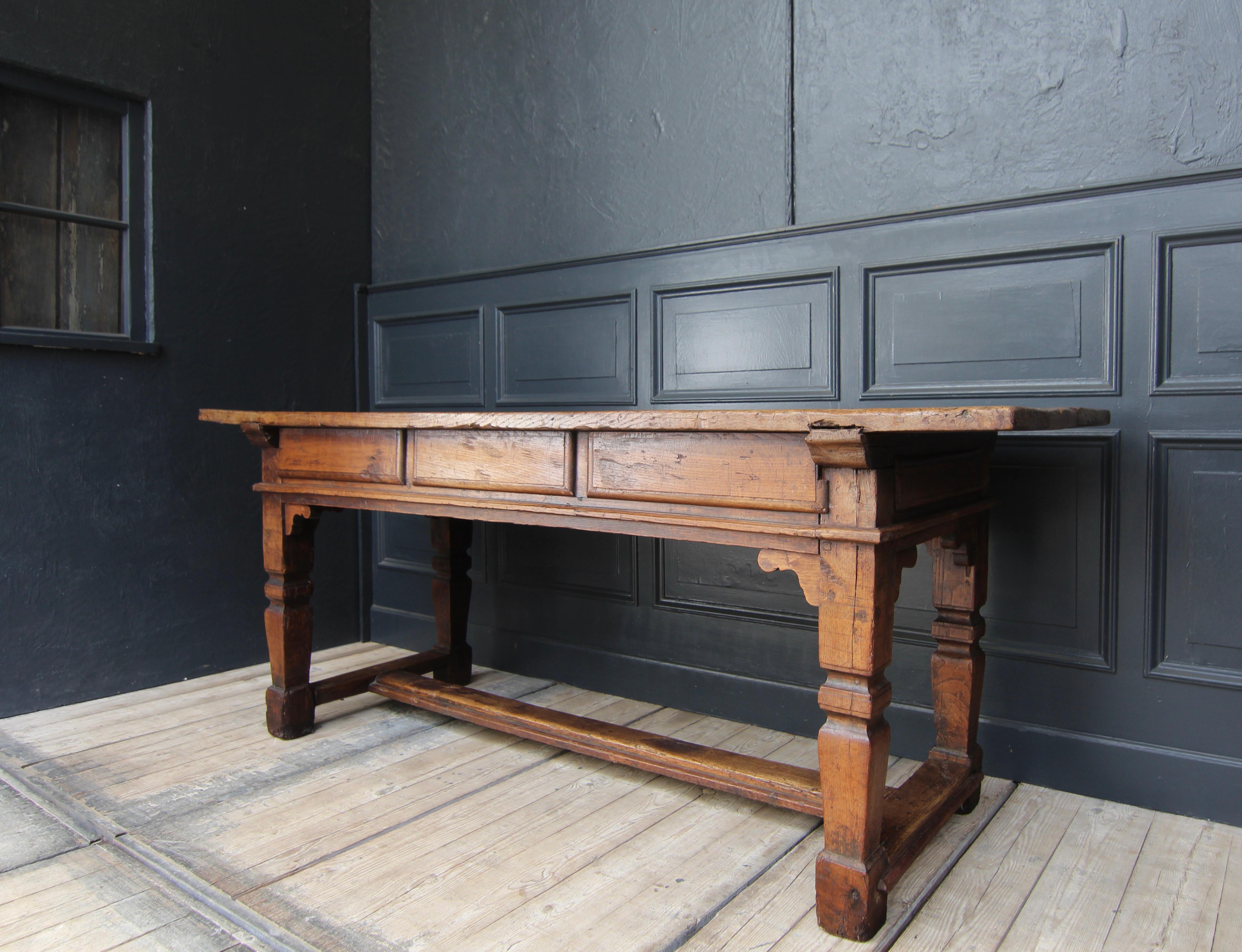 Baroque 18th Century Oak Refectory Table