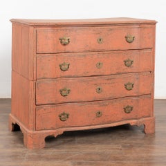 18th Century Oak Rococo Chest of Four Drawers