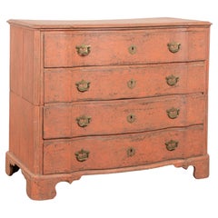 18th Century Oak Rococo Chest of Four Drawers
