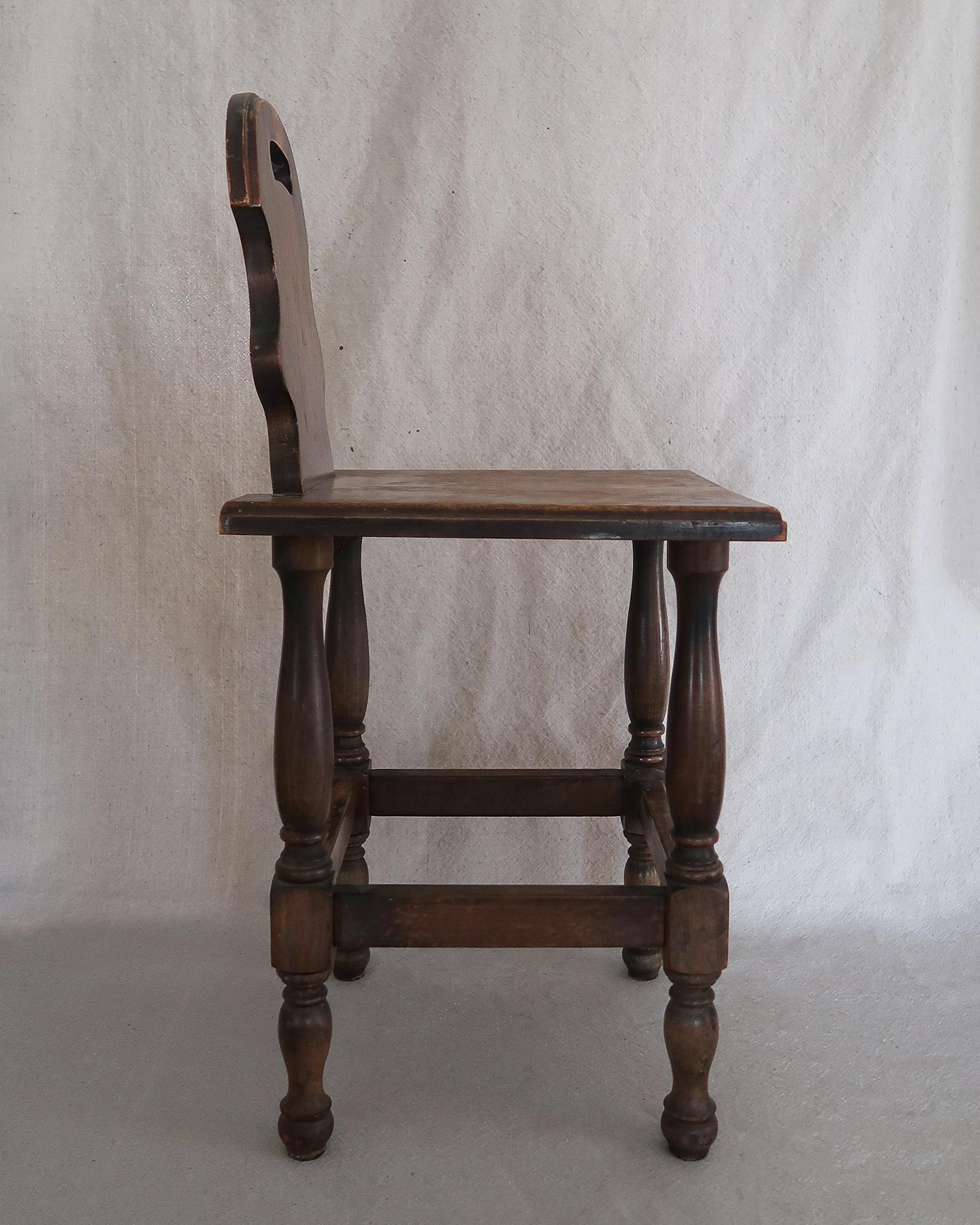 Chaise d'appoint en Oak du XVIIIe siècle en vente 1