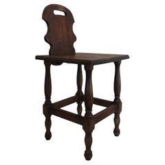 18th-Century Oak Side Chair