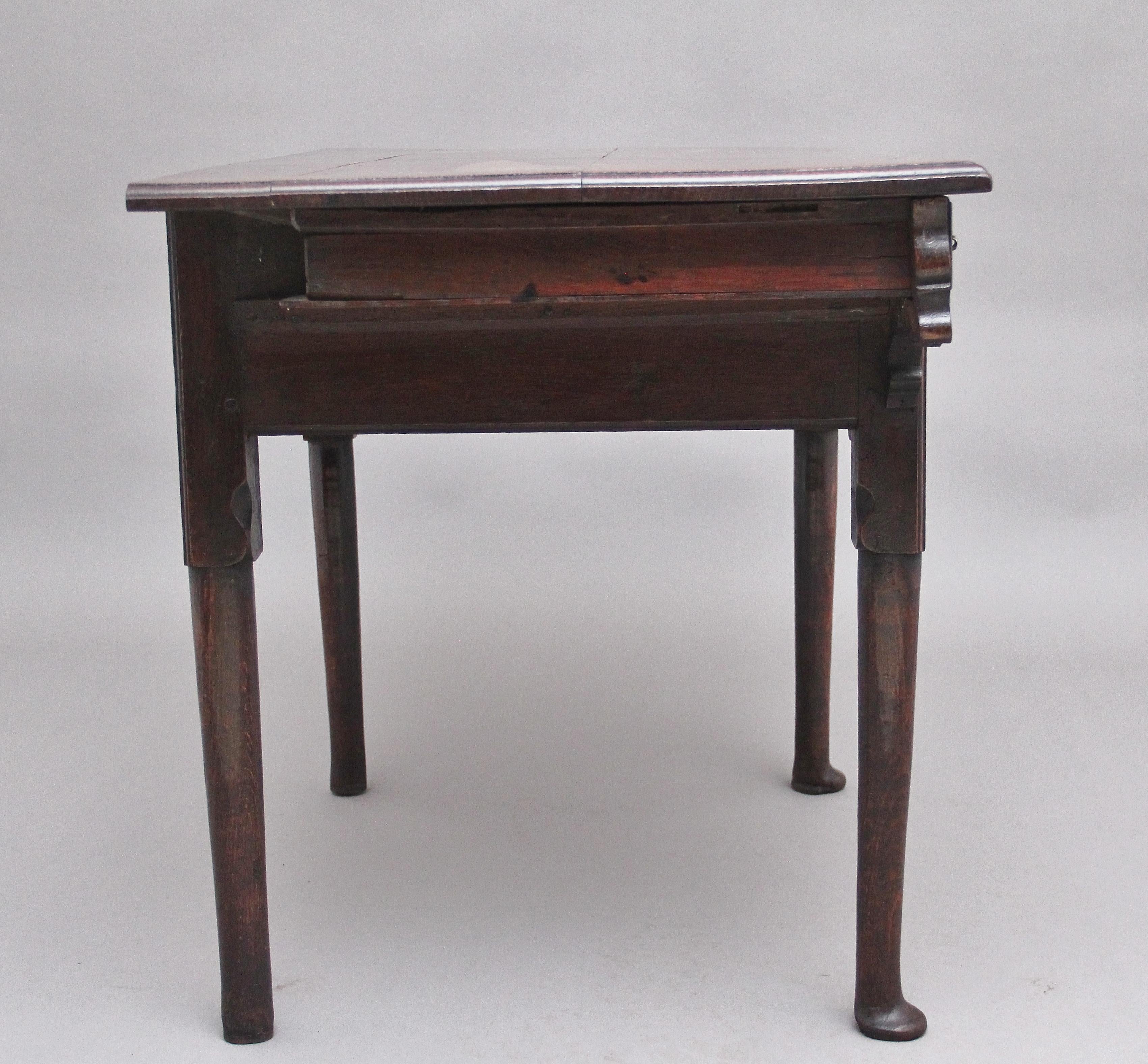 Late 18th Century 18th Century Oak Side Table For Sale