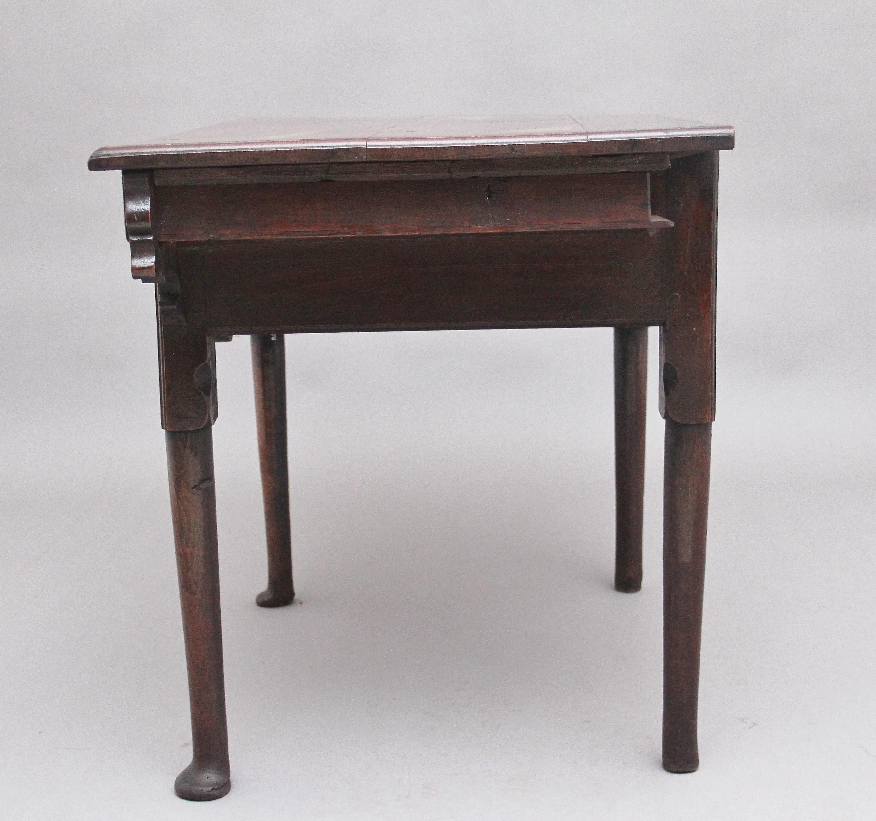 18th Century Oak Side Table For Sale 2