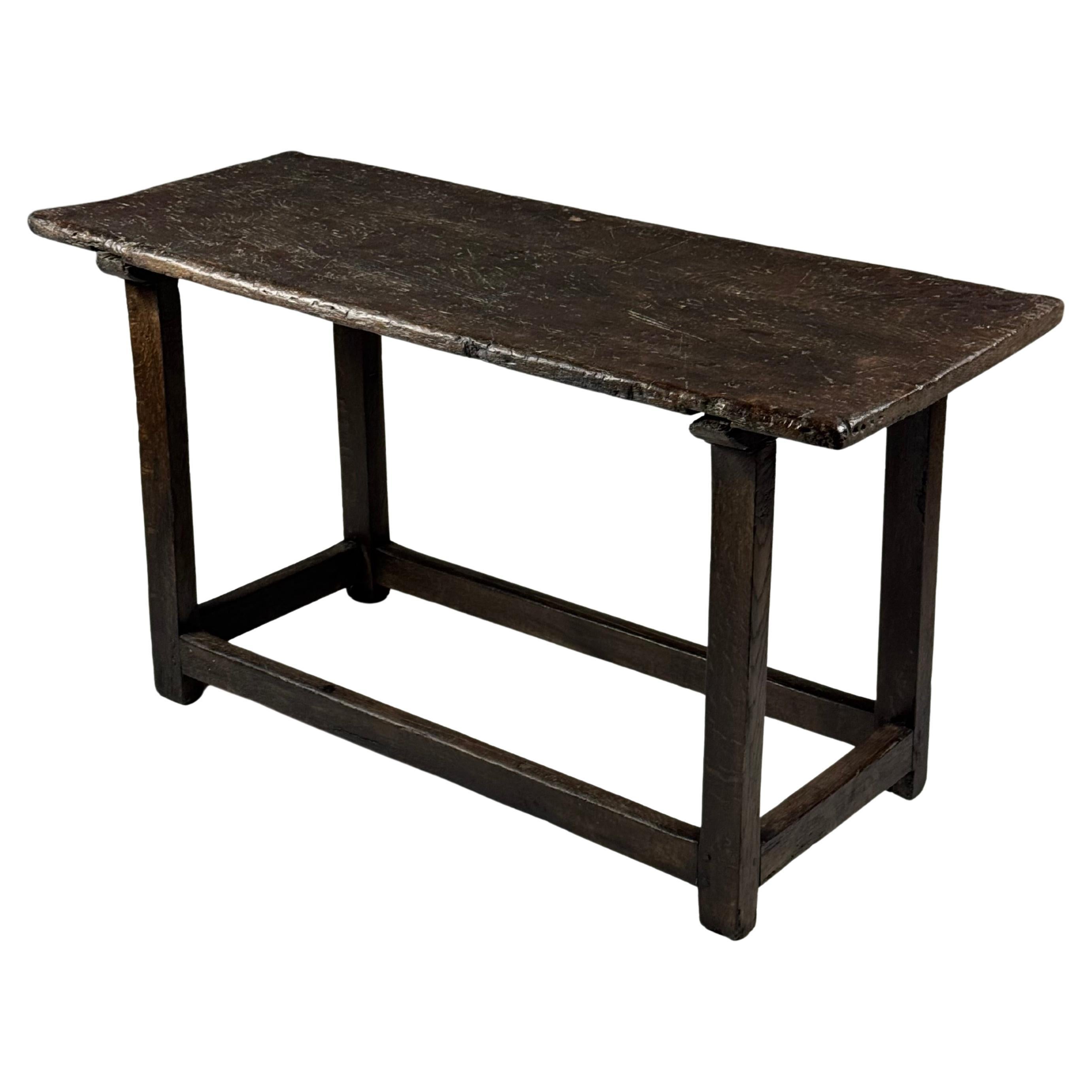 18th-century oak side table