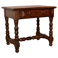 18th Century Oak Side Table from France