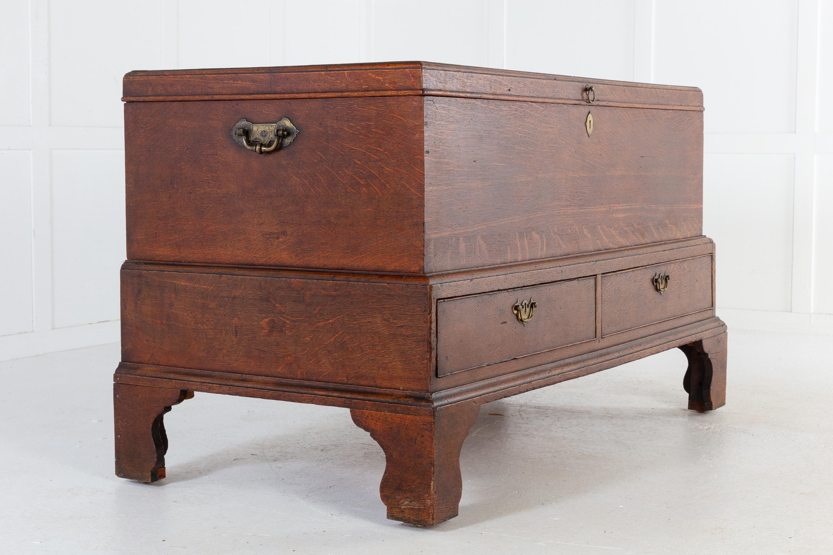 18th Century and Earlier 18th Century Oak Silver Chest