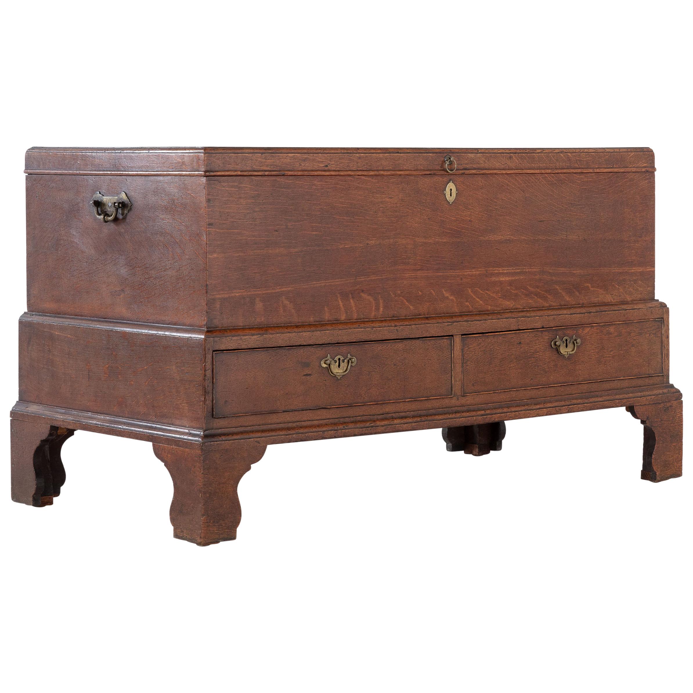 18th Century Oak Silver Chest