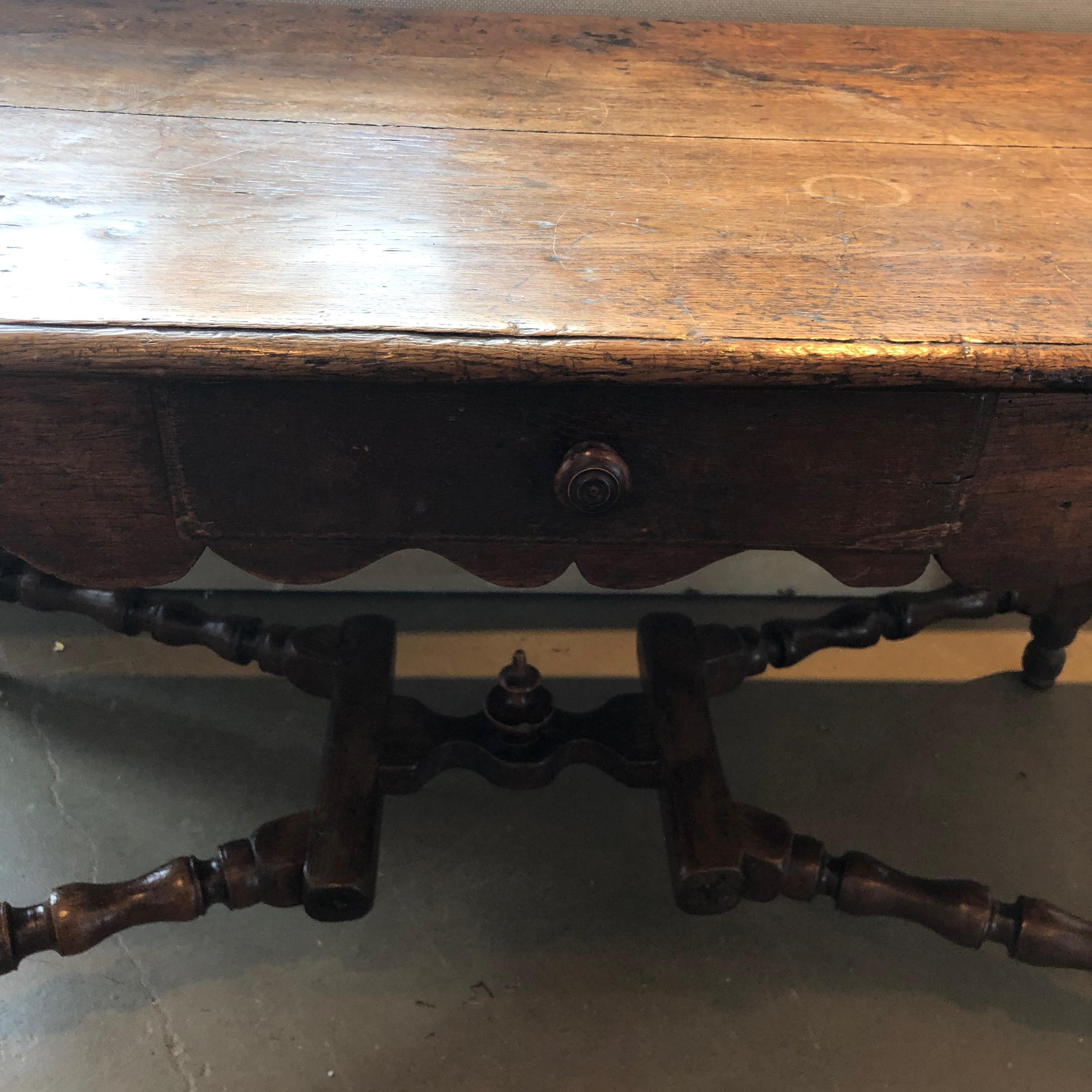 French 18th Century Oak Table, France