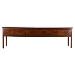 Base de commode à trois tiroirs en Oak du 18ème siècle