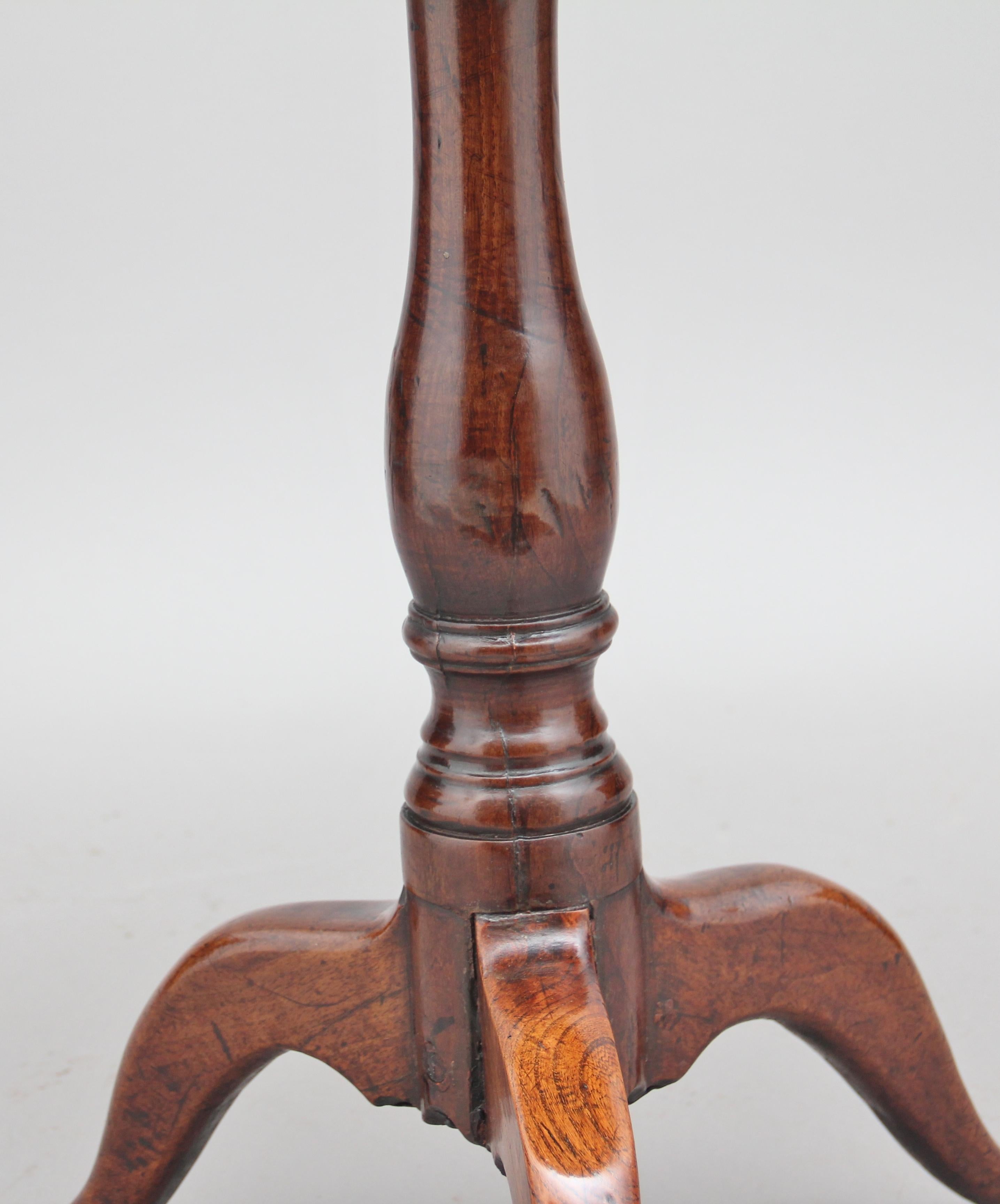 18th Century Oak Tripod Table 4