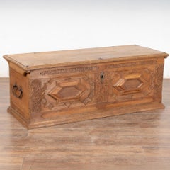 18th Century Oak Trunk or Coffer, Denmark