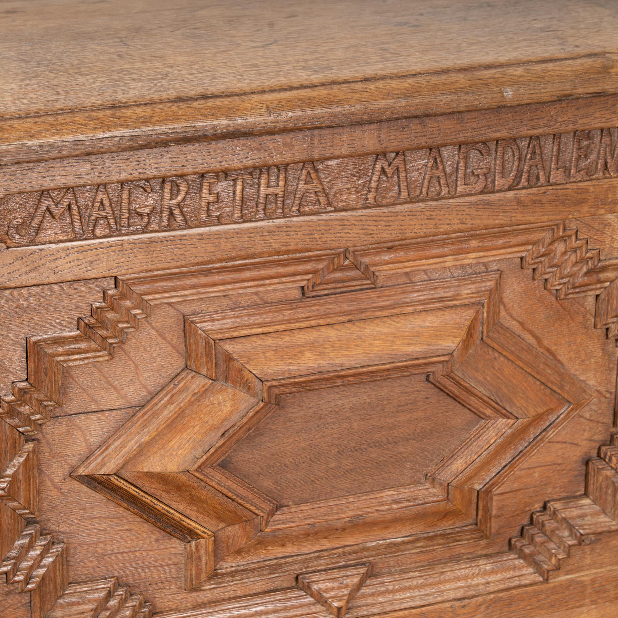 Baule o scrigno in Oak del XVIII secolo, Danimarca in vendita 2