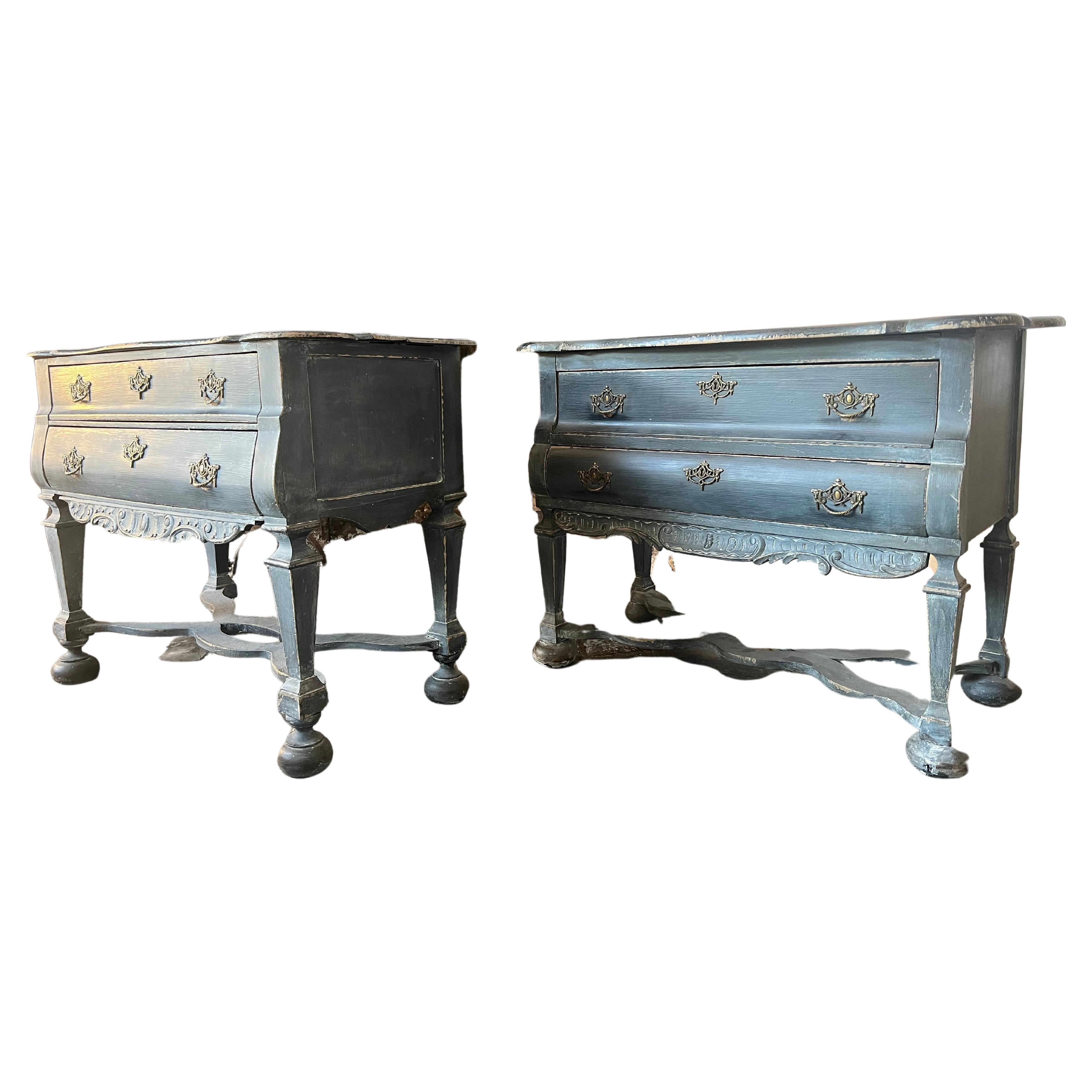18th Century Oak Two Drawer Commodes For Sale