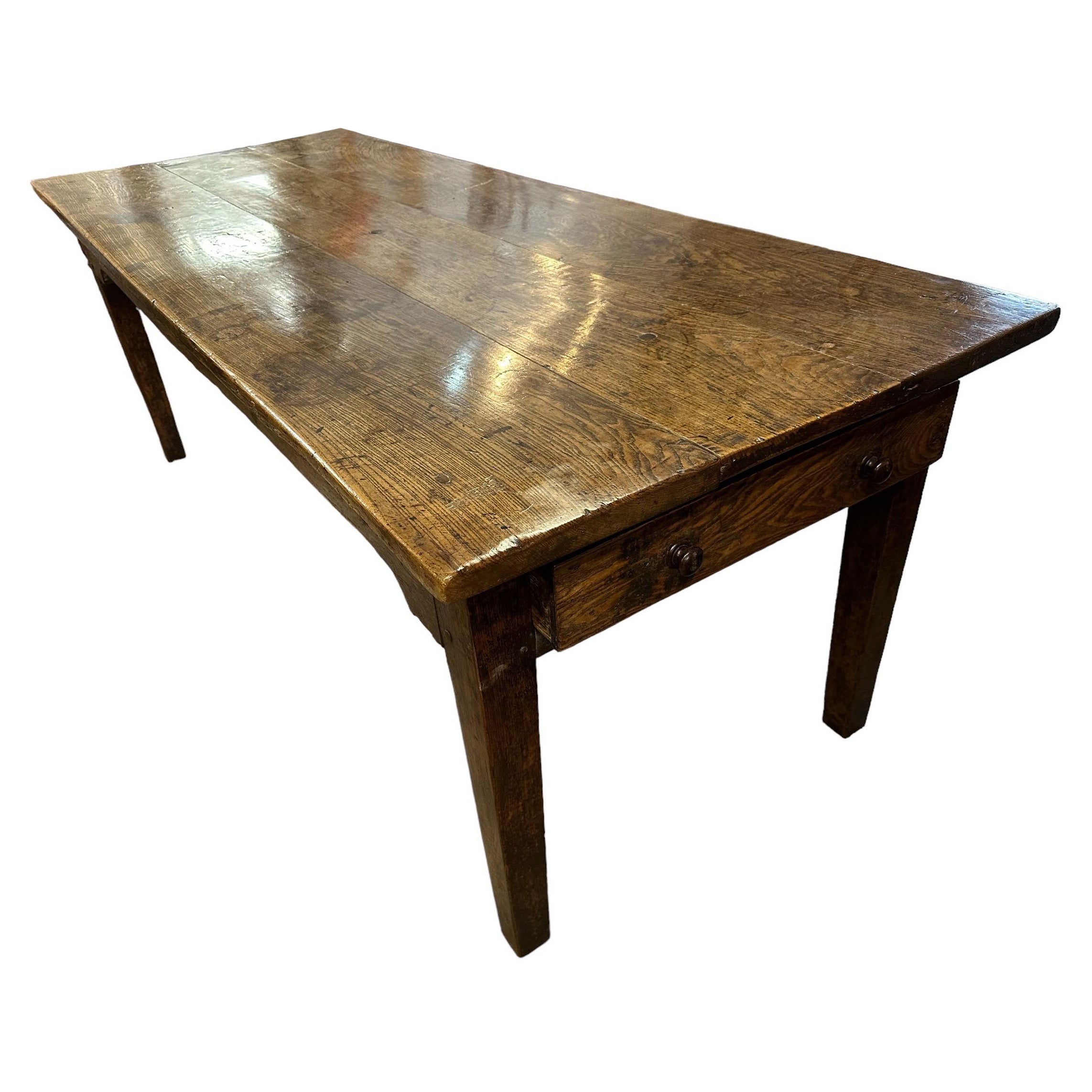 18th Century Oak Welsh Dining Table