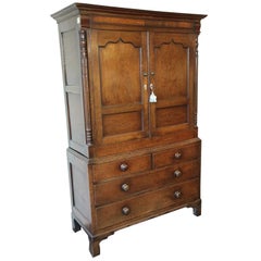 18th Century Oak Welsh Linen Press