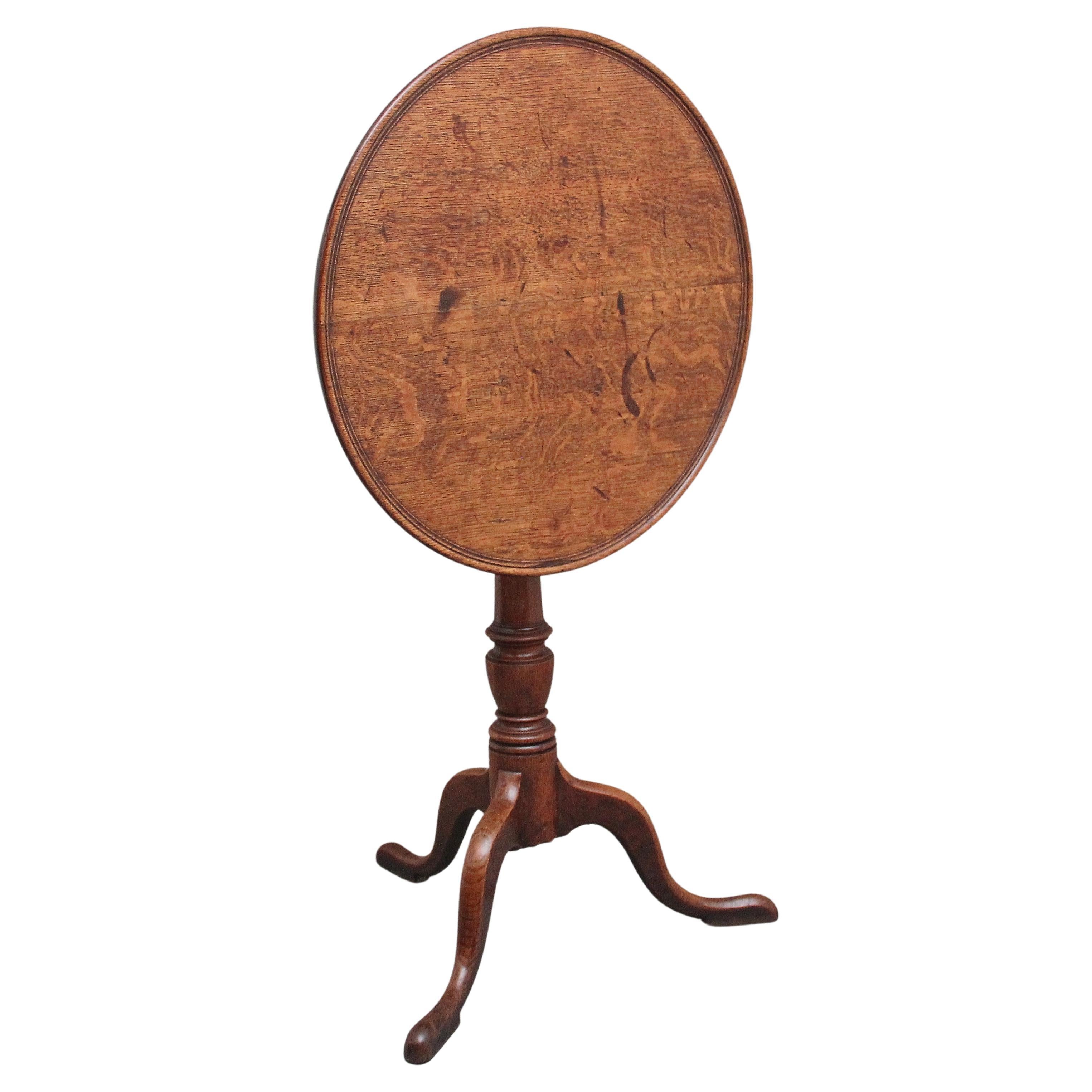 18th Century oak wine table from the Georgian period For Sale