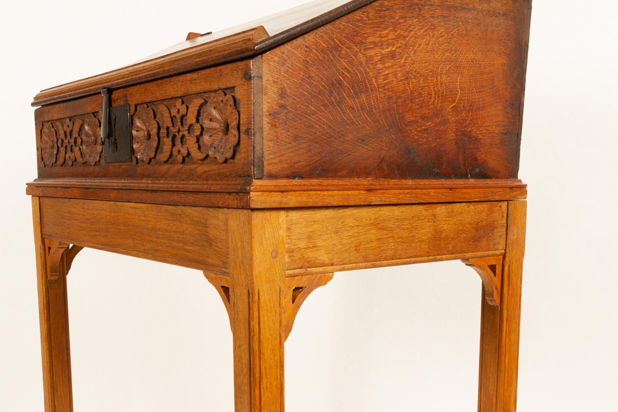 18th Century Oak Writing Desk 13