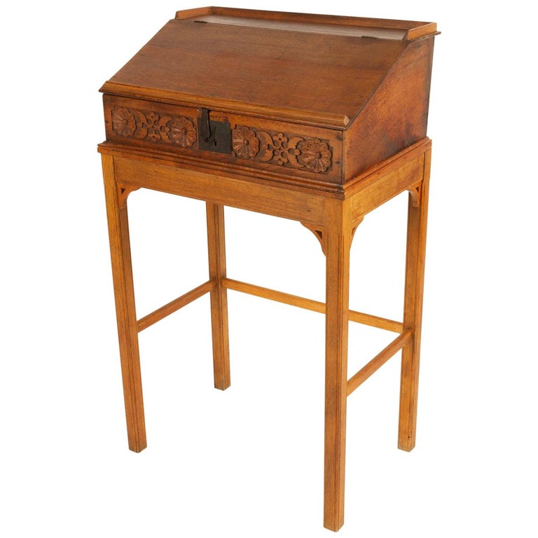 18th Century Oak Writing Desk For Sale at 1stDibs | oak writing table