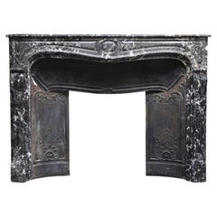 Antique Marble Fireplace Mantel