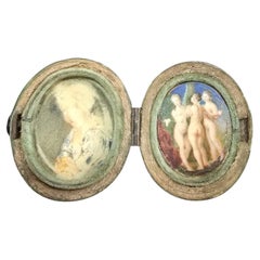 Miniatura al óleo del siglo XVIII - Las Tres Gracias