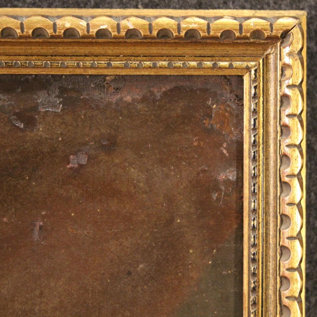 18th Century Oil on Canvas Antique French Portrait Painting, 1780 at ...