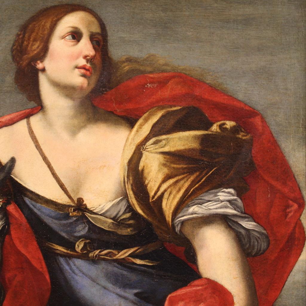 18th Century Oil on Canvas Antique Italian Mythological Painting Europa, 1720 10