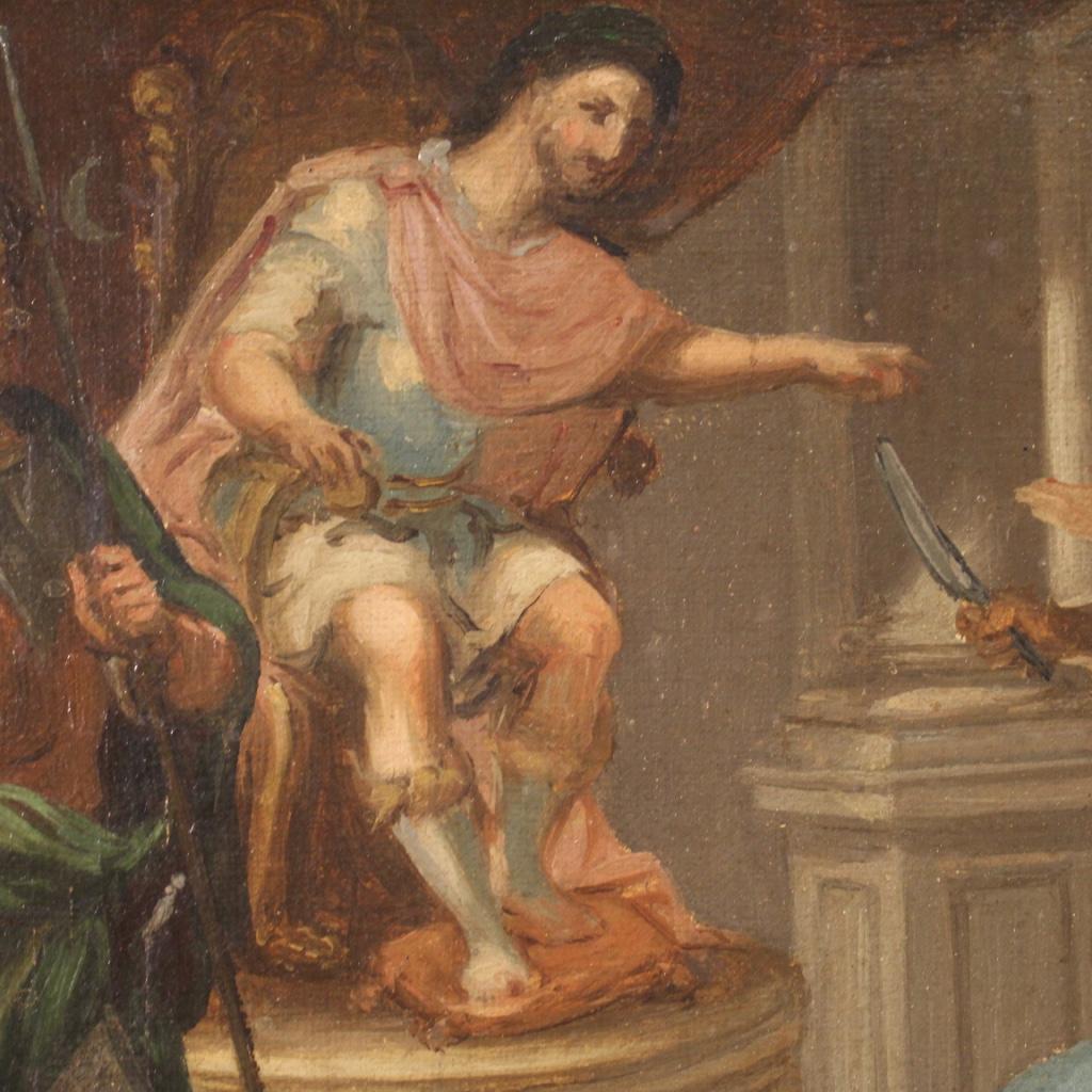 Antikes italienisches Gemälde, Martyrdom des heiligen Bartholomew, Öl auf Leinwand, 18. Jahrhundert im Angebot 5