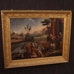 18th Century Oil on Canvas Antique Italian Religious Painting, 1770