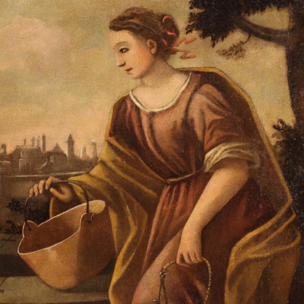 18th Century Oil on Canvas Antique Italian Religious Painting, 1770 1