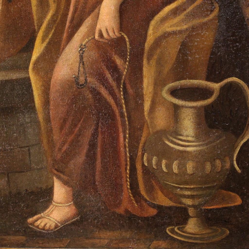 18th Century Oil on Canvas Antique Italian Religious Painting, 1770 3