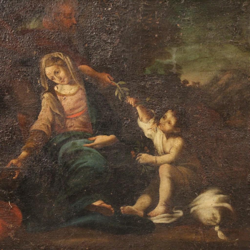 18th Century Oil on Canvas Antique Italian Religious Painting, 1780 1