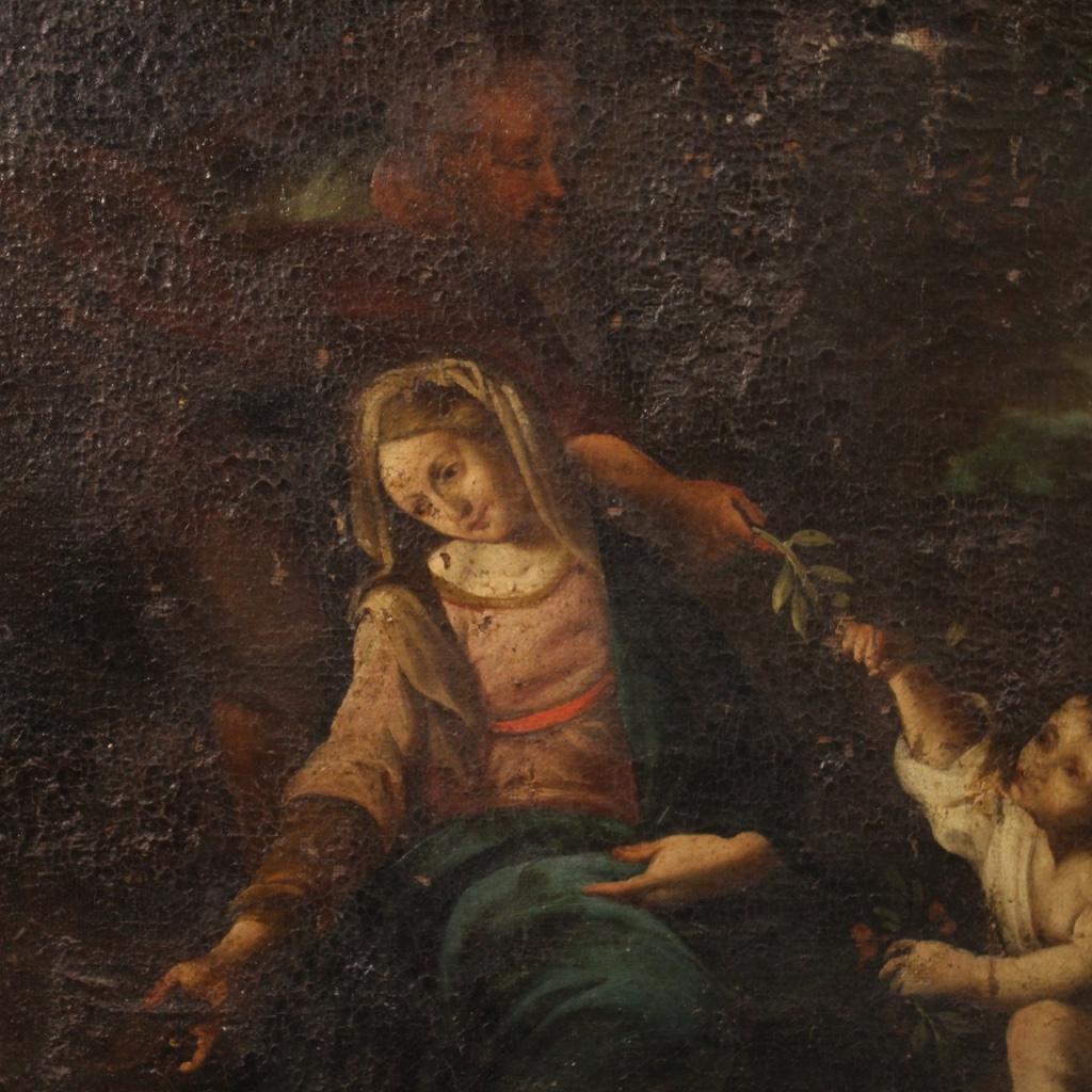 18th Century Oil on Canvas Antique Italian Religious Painting, 1780 2