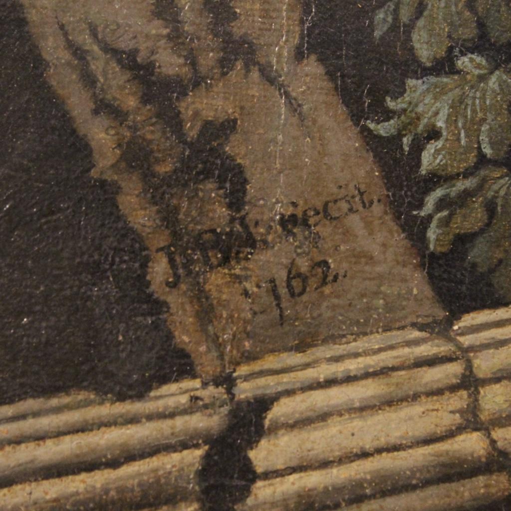 Toile huile sur toile du XVIIIe siècle Peinture religieuse anglaise Baptême de Lydia, 1762 en vente
