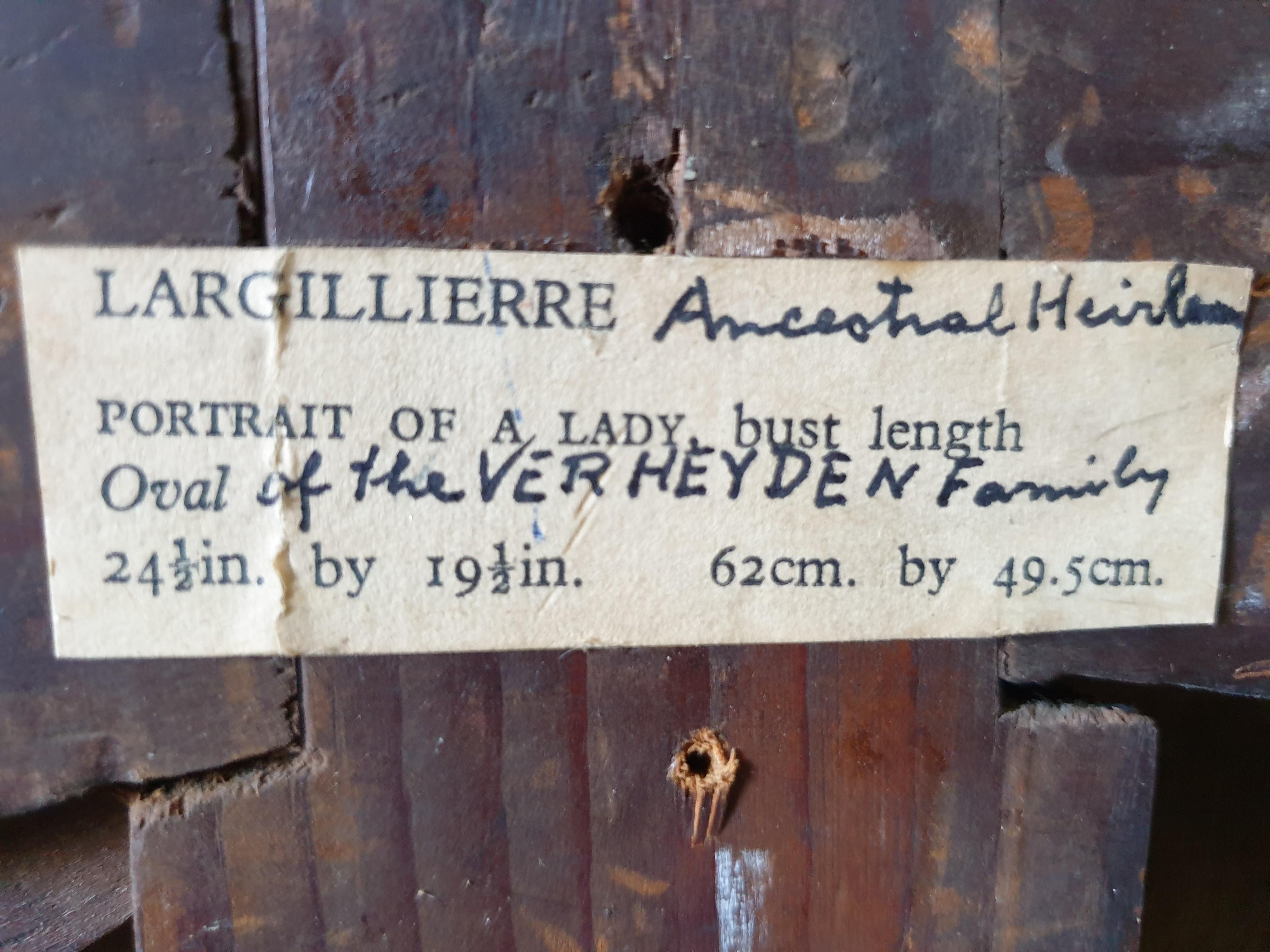 Rococo Huile sur toile du 18ème siècle dans un cadre doré Ecole de Nicolas De Largilierre en vente