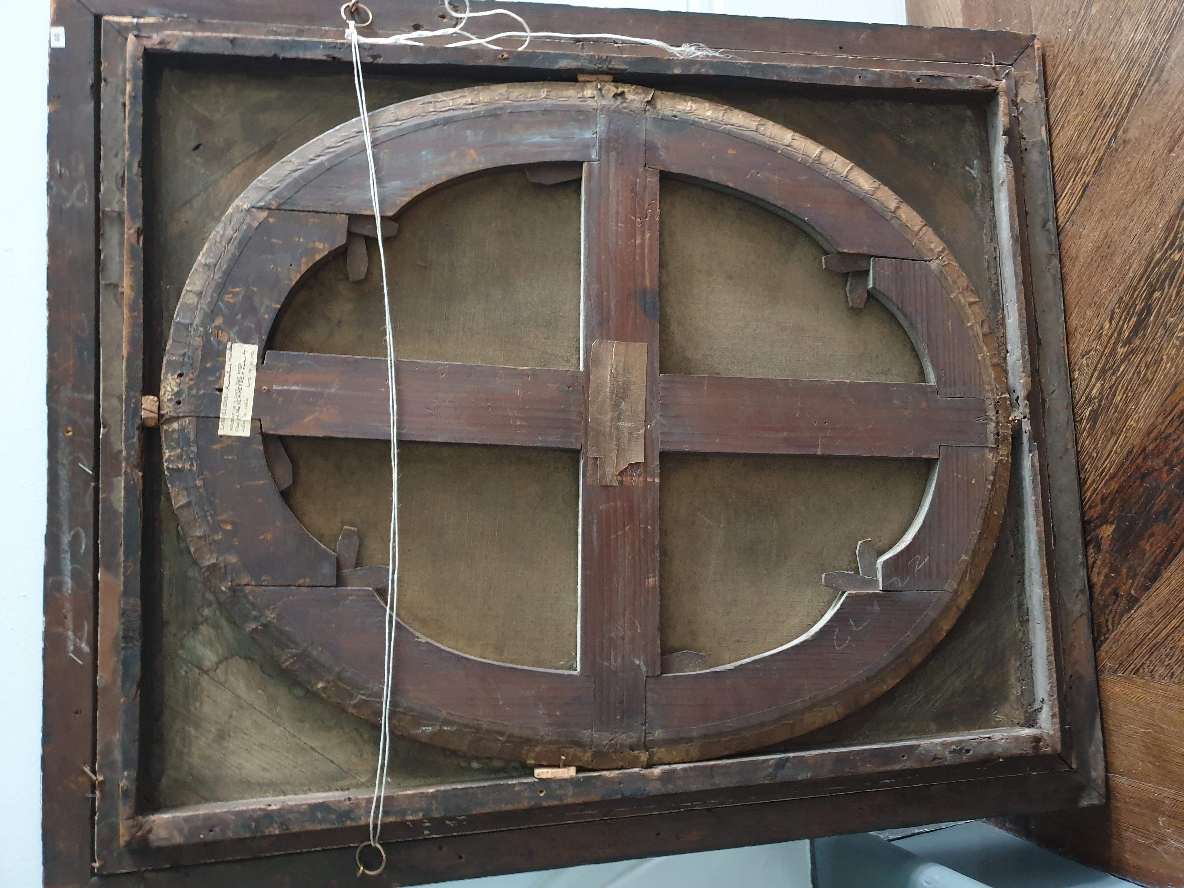 Français Huile sur toile du 18ème siècle dans un cadre doré Ecole de Nicolas De Largilierre en vente