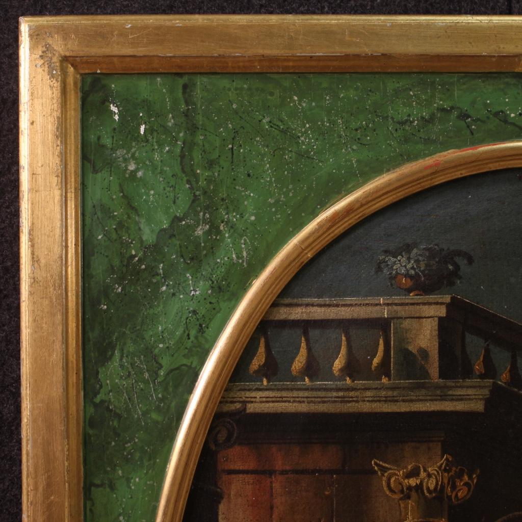 18th Century Oil on Canvas Italian Antique Architectures Painting, 1760 im Angebot 5