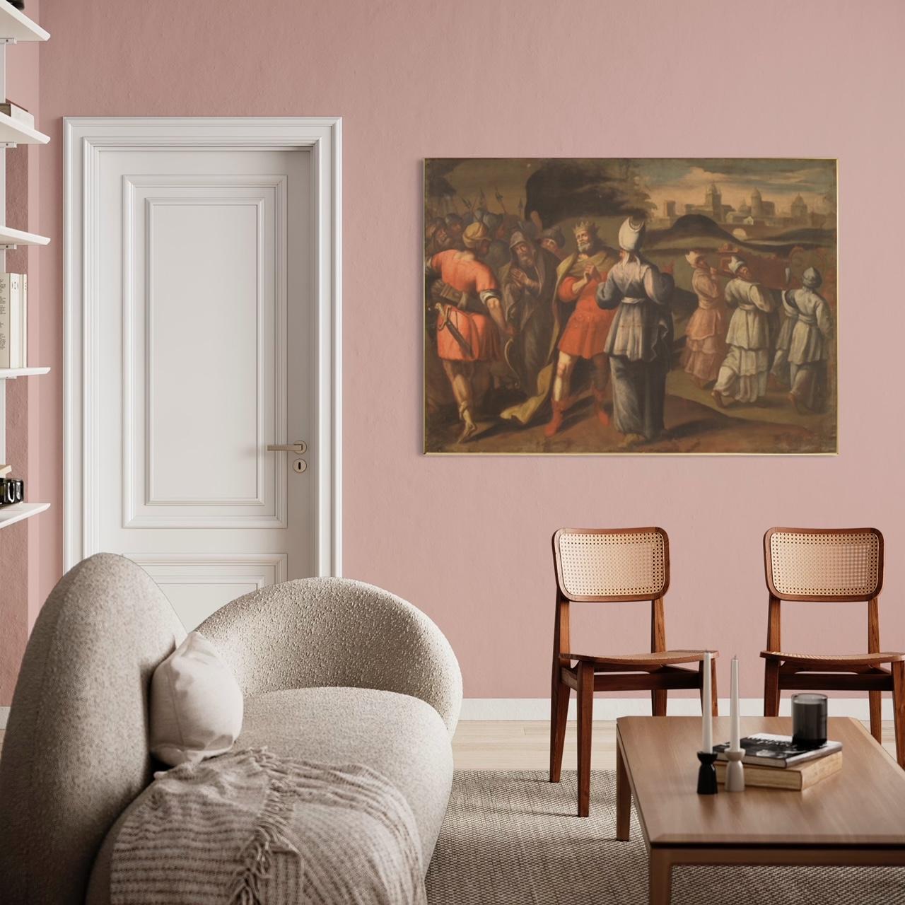 óleo sobre lienzo del siglo XVIII Pintura antigua italiana, 1720 en venta 4