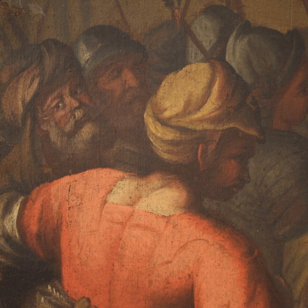 óleo sobre lienzo del siglo XVIII Pintura antigua italiana, 1720 en venta 5
