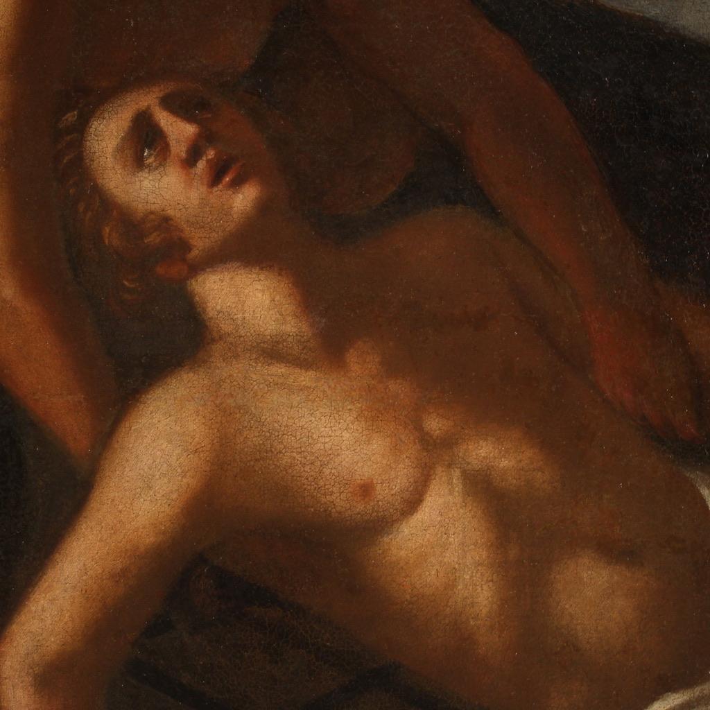 huile sur toile du XVIIIe siècle Peinture italienne ancienne Martyre de saint Laurent  en vente 5