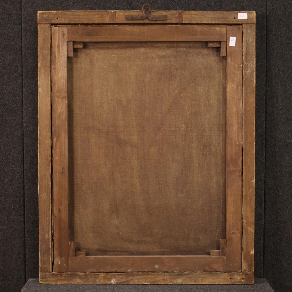 Italienisches antikes religiöses Gemälde Madonna mit Kind, Öl auf Leinwand, 18. Jahrhundert im Angebot 10