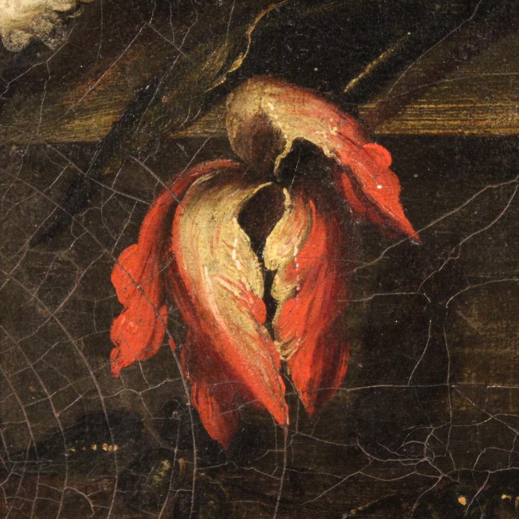 huile sur toile du 18e siècle, Nature morte italienne antique, Fleurs, 1720 en vente 7