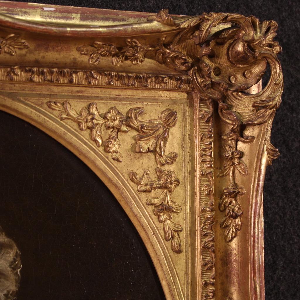 18. Jahrhundert Öl auf Leinwand Italienische Dame Porträtmalerei, 1780 im Angebot 6