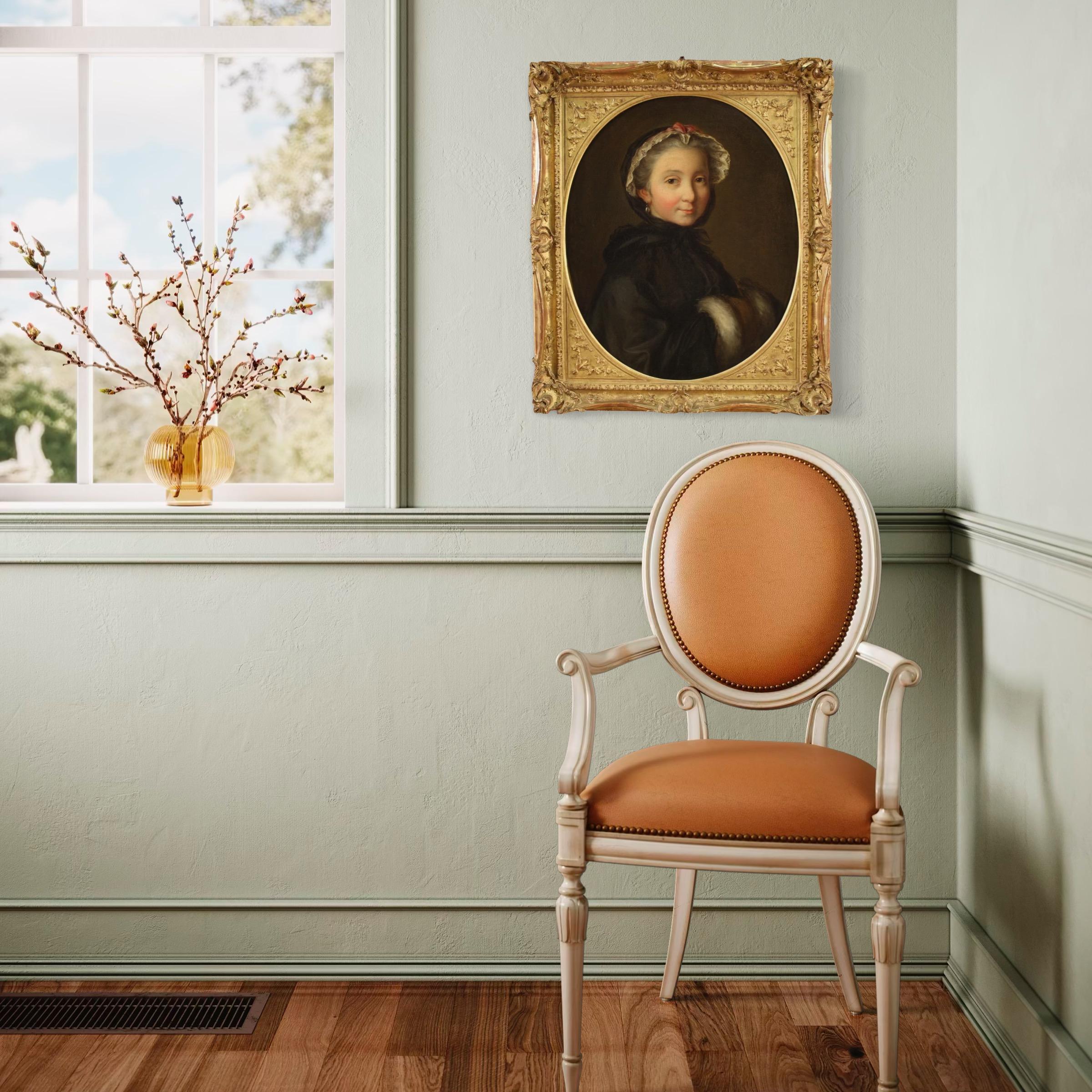 18. Jahrhundert Öl auf Leinwand Italienische Dame Porträtmalerei, 1780 im Angebot 7