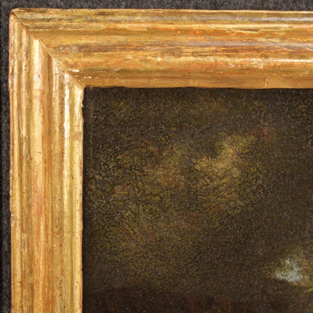 18. Jahrhundert Öl auf Leinwand Italienische Landschaft mit Saint John Baptist Gemälde 4