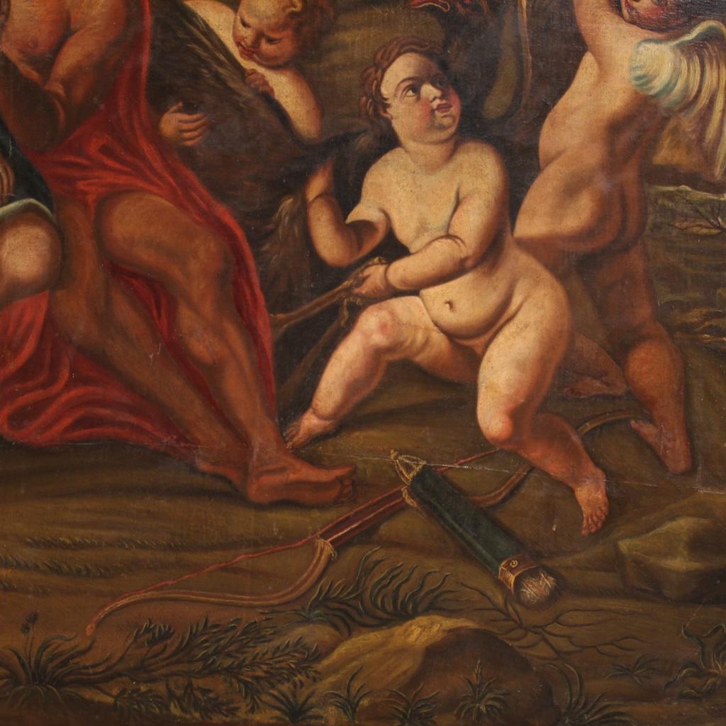 18th Century Oil on Canvas Italian Mythological Painting, 1770 7