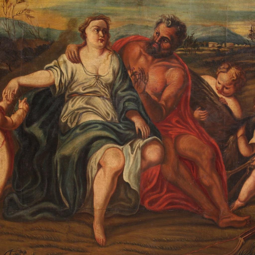 18th Century Oil on Canvas Italian Mythological Painting, 1770 4