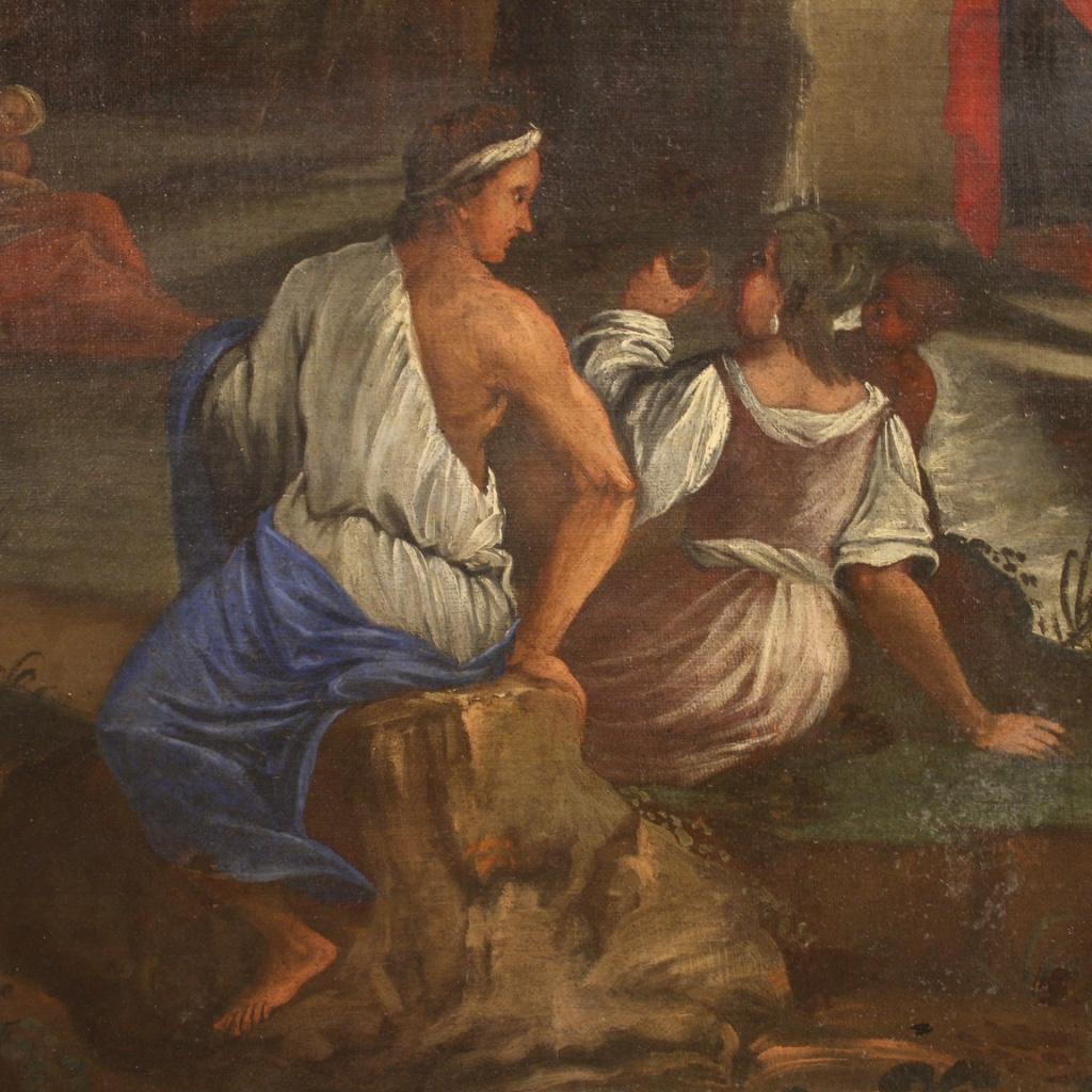 XVIIIe siècle Huile sur toile italienne religieuse ancienne du 18ème siècle, 1730 en vente