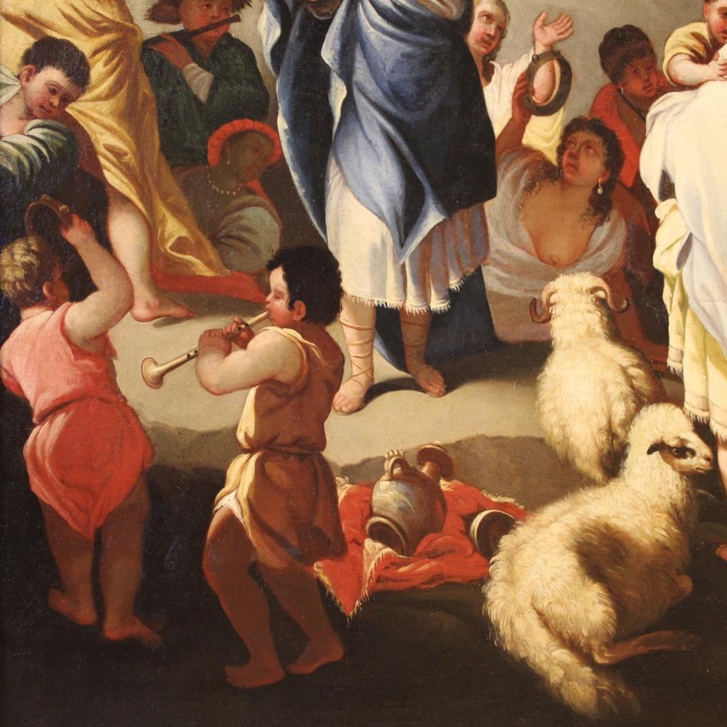 18th Century Oil on Canvas Italian Religious Painting, 1770 4