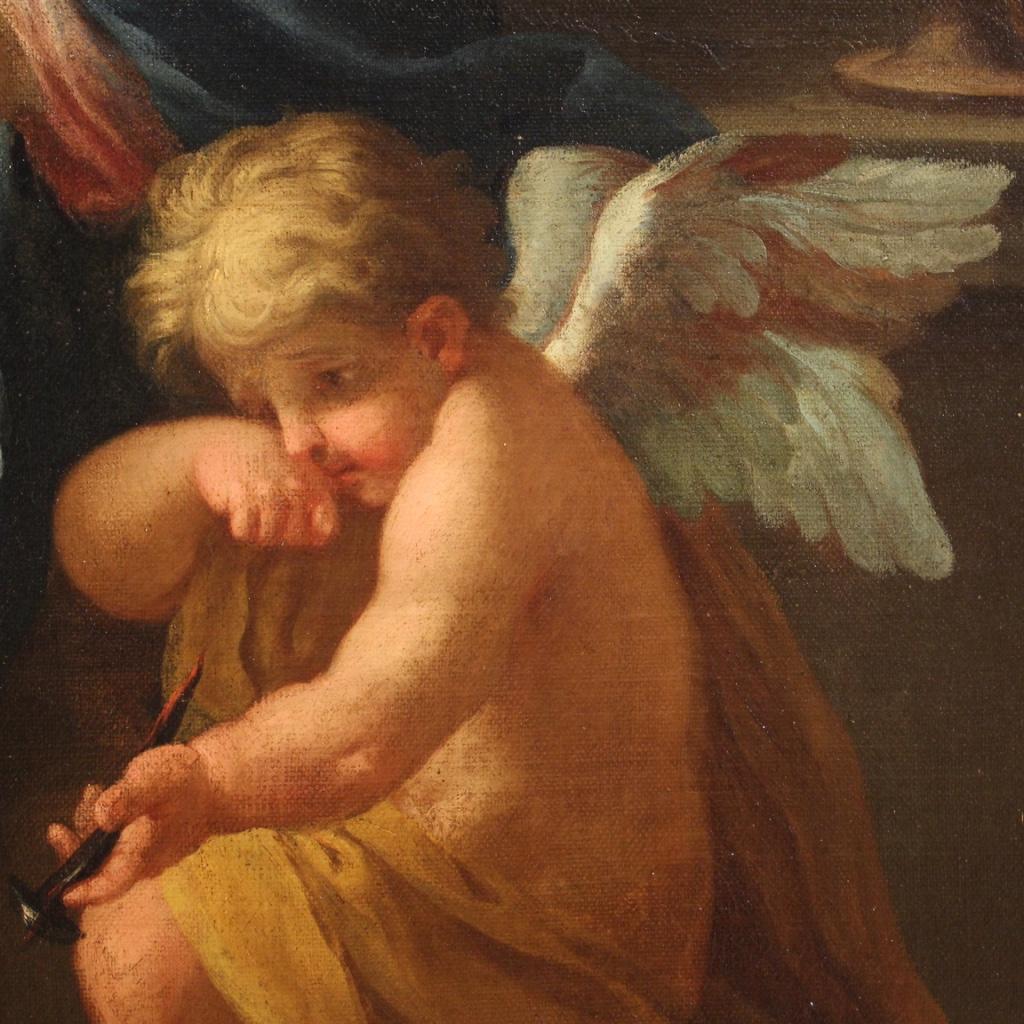 18th Century Oil on Canvas Italian Religious Painting Deposition of Christ, 1760 5
